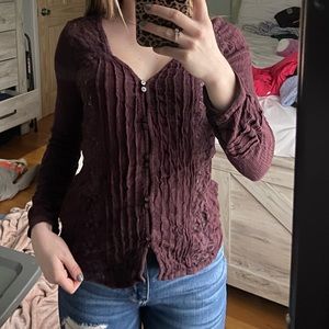 American Eagle button down top size small